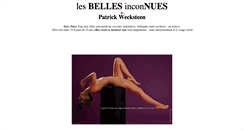 Desktop Screenshot of lesbellesinconnuesde.wecksteen.fr